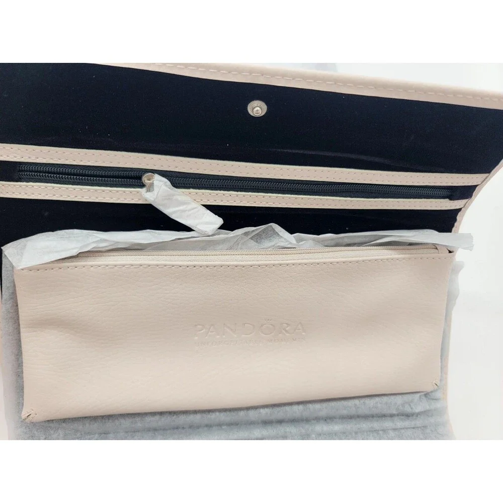 Pandora Unforgettable Moments Jewelry Wallet Case Clutch Blush Pink